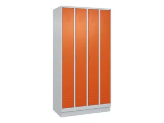 locker,HxBxD 1950x1000x500mm,4vak,vak B 250mm,cil.-slot,sokkel - 1