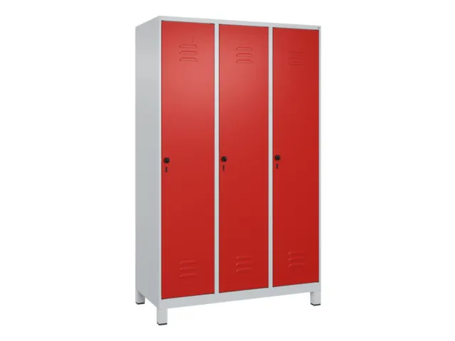 locker voor scheiding van kleding,HxBxD 1950x1200x500mm,3vak