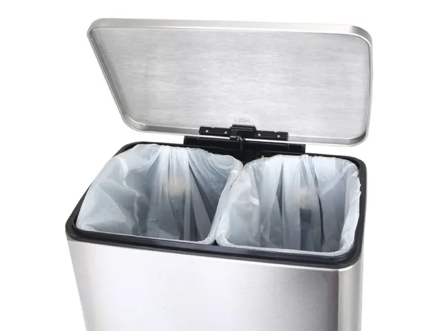 Pedaalemmer E-Cube recycling 19 Liter Mat RVS