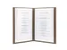 Porte-menu Securit Signature A4 marron