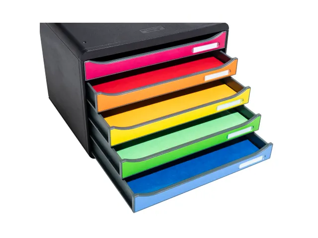 Ladenbox Big-Box Plus Horizontaal A4+ Assorti Kleur 5 laden
