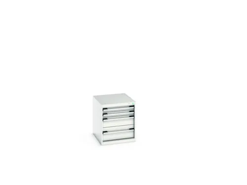 ladekast HxBxD 600x525x650mm 4laden romp RAL7035 front RAL7035
