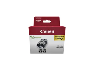 Canon PGI-520 Twinpack Inktcartridges Zwart Voordeelset - 3