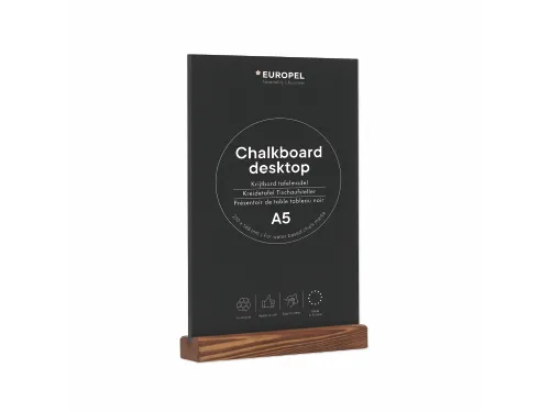 Krijtbord Europel tafelmodel A5 staand natural