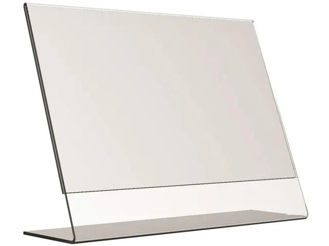 Folderhouder Kaarthouder Europel L-standaard A4 liggend acryl