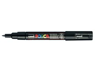 Verfstift Posca PC1MC Extra Fijne punt 0,7-1,0mm Zwart - 1