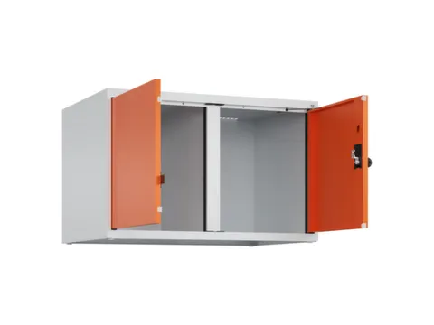 opzetkast,v. locker voor scheiding van kleding,2vak.,vak B 400mm
