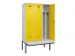 locker met bank,voor scheiding van kleding,HxBxD 2120x1200x815mm,3vak