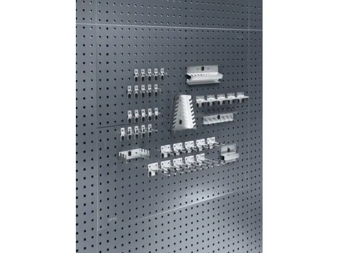 perfoplaat,2xgeperforeerde plaat,blad HxB 991x914mm,plaatstaal,RAL3004