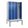 locker met bank,voor scheiding van kleding,HxBxD 2120x1200x815mm,4vak