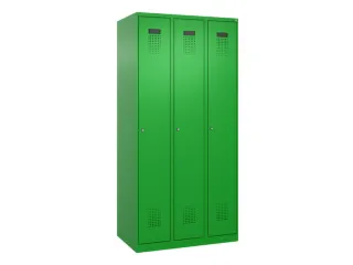 locker,HxBxD 1850x900x500mm,3vak,vak B 300mm,cil.-slot,staand op vloer - 3