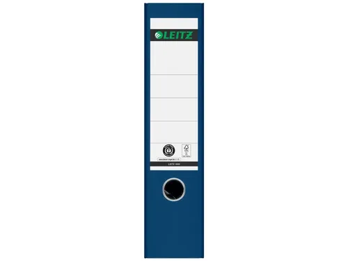 Ordner Leitz 1080 A4 80mm blauw gewolkt 100% gerecycled karton