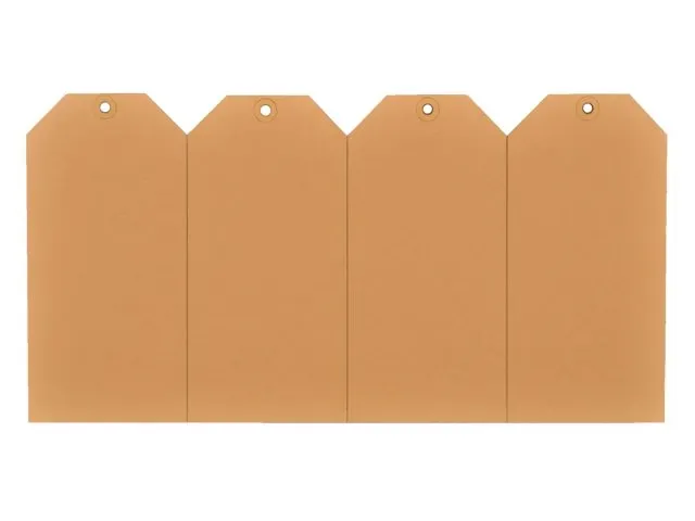 Verzendlabel 38x80mm Chamois Versterkt Oogje