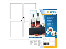 HERMA 4603 Inkjet Flesetiketten A4 90x120mm Glossy 160 stuks