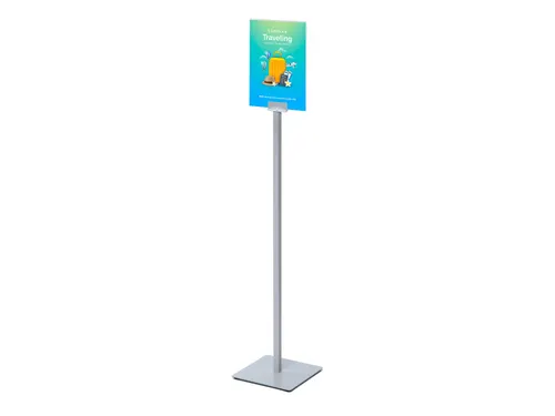 Infostandaard Design Slim Display A4 Zilver