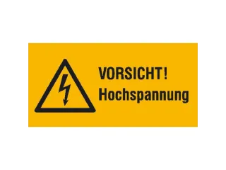 waarschuwings-combibord,v. binnen/buiten,Pas op! Hoogspanning,PVC - 1