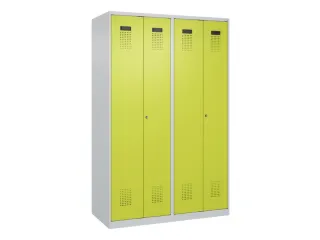 locker voor scheiding van kleding,HxBxD 1850x1200x500mm,4vak - 2