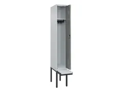 locker met bank,HxBxD 2120x300x815mm,1vak,vak B 300mm,cilinderslot
