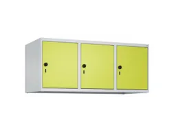 opzetkast,v. locker,3vak.,vak B 400mm,HxBxD 500x1200x500mm,vleugeldeur