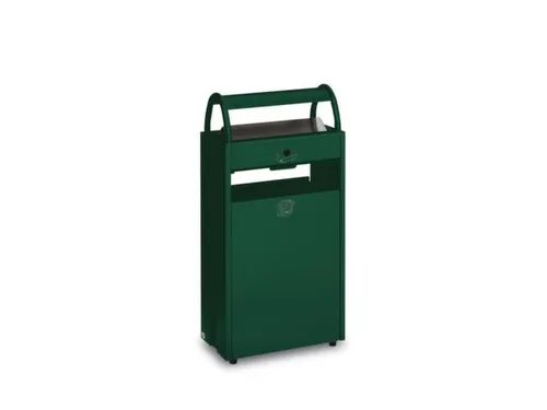 Combi-Asbak 8/60 liter Groen 960x480x250 Overkapping Verzinkt
