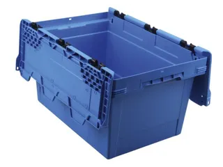 Euronorm-herbruikbare bakken,HxLxB 349x600x400mm,PP,blauw - 2
