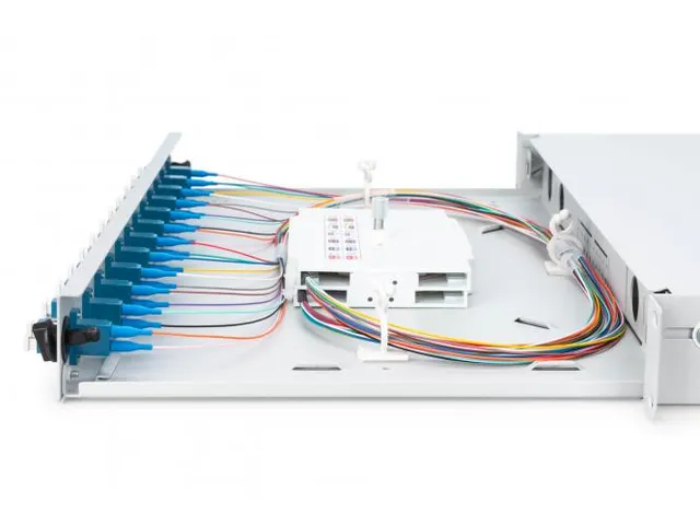 LWL-splicebox 1U uitgerust 12x LC DX OS2 inclusief splicecassette