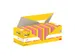Notes 3M Post-it 654-COL 76x76mm couleurs assorti lot promo