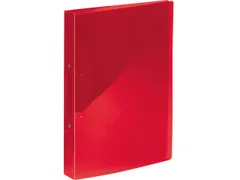 Ringband Kangaro 25 mm 2-rings, A4 formaat. Vervaardigd van PP. Rood t