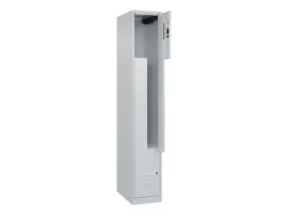 Z-garderobekast,HxBxD 1850x300x500mm,vak B 150/300mm,cil.-slot - 2