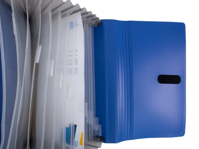Documentenmap Accordeon Blauw 12-Vaks
