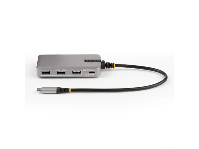 4-Port USB-C Hub with USB-C Video Output