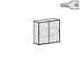 schuifdeurkast,HxBxD 1150x1200x430mm,decor romp wit,decor front beuken