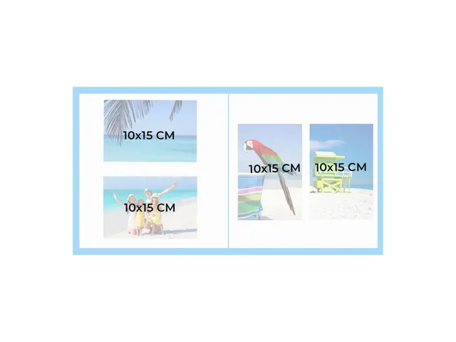 Fotoalbum 30p. zwart 25x25cm PALMA goud