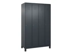 locker,HxBxD 1950x1200x500mm,4vak,vak B 300mm,cil.-slot,voeten