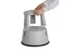 marchepied sur roulettes,plastique,RAL7035,repose-pied Ø 283mm