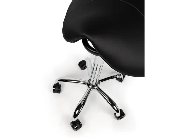 Zadelkruk Kapperskruk Zwart Standaard Gasveer Zonder Rugleuning