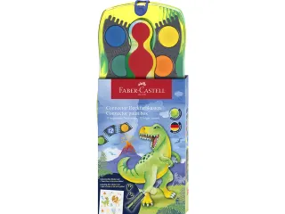 Waterverfdoos Faber-Castell Connector 12 kleuren + 1 tube glow in the - 1