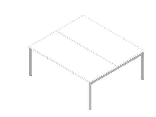 In hoogte verstelbare benchtafel,HxBxD 680-760x1800x1600mm,blad wit