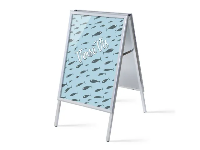 Stoepbord A1 complete set met print "Verse Vis"