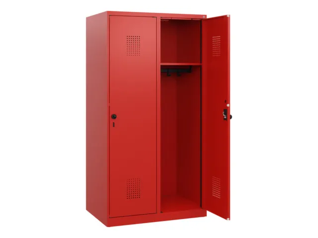 schoollocker,HxBxD 1530x800x500mm,2vak,vak B 400mm,draaigrendel