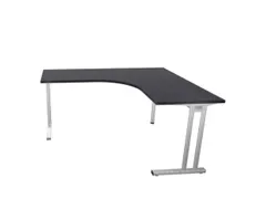 bureau in vrije vorm,HxBxD 740x1600x1400mm,vrije vorm,CC-zwart