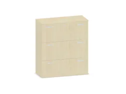 Hangmappenkast 1150X1000X430Mm 3Hangmappenframes Esdoorn