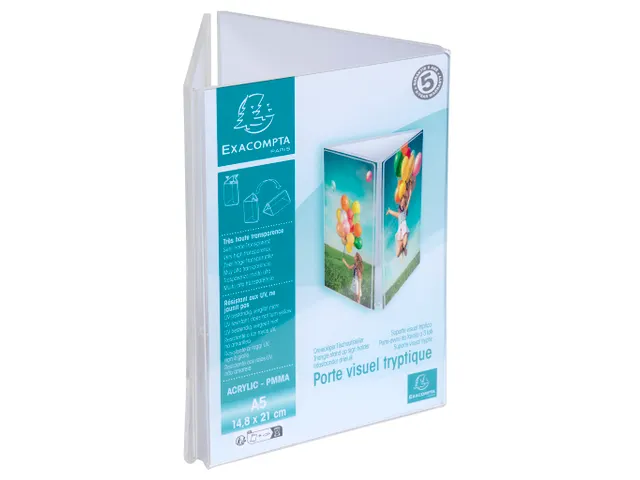 Driehoekige infostaander A5 verticaal