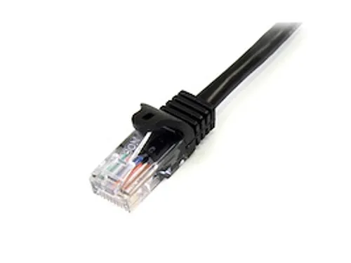 0,5 m Cat6 netwerkkabel met snagless RJ45 connectoren zwart