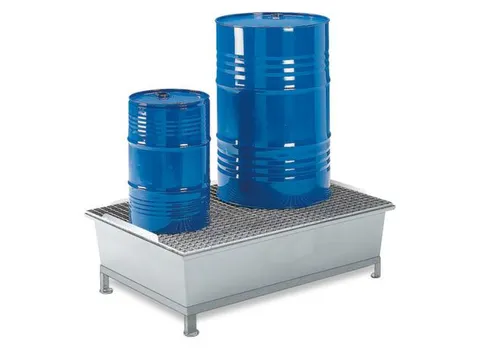 Opvangbak 2x 200l Opvangvol. 220l Gvk 290x1280x850mm