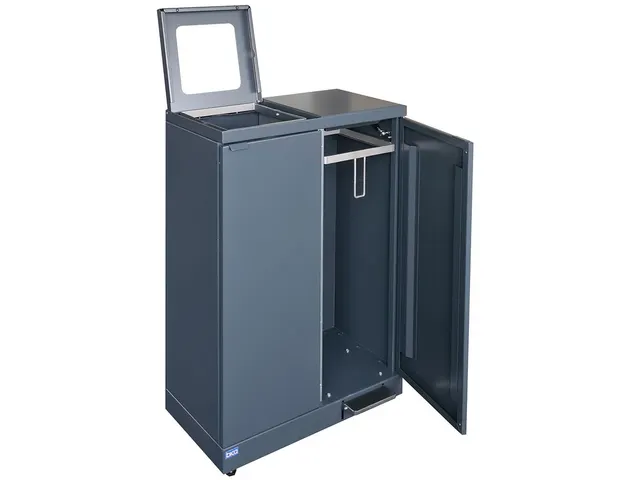 Bica 974 Afvalscheidingsunit 2x65 Liter Zwart