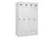 locker voor scheiding van kleding,HxBxD 1850x1200x500mm,4vak