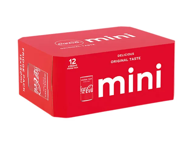 Frisdrank Coca Cola Regular mini blik 150ml