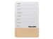 Glasmagneetbord Naga 40x60cm weekplanner GB wit/hout