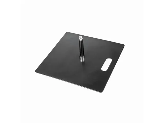 OUTLET Beach Flag base Staalplaat 6 kg zwart met 25mm Rotator